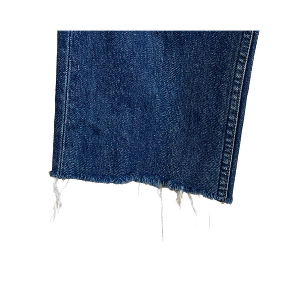 Reformation Cynthia High Rise Straight Relaxed Raw Cuff Jeans Teton Wash sz - Picture 3 of 8